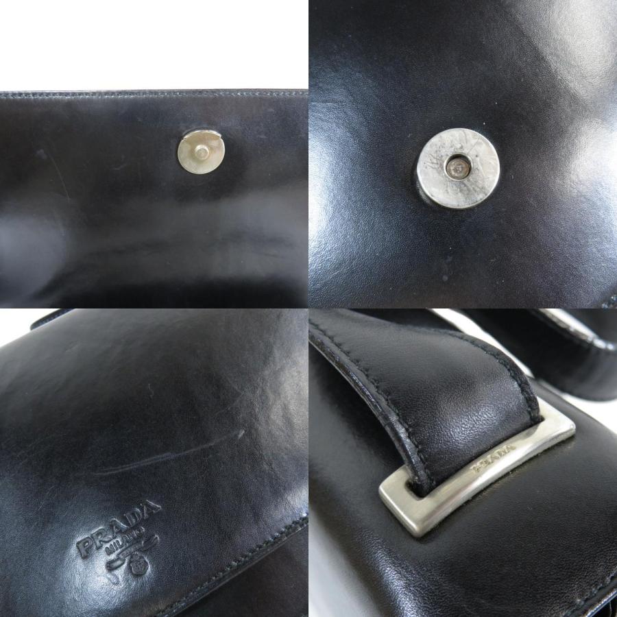 PRADA プラダ ロゴ刻印 ショルダーバッグ レザー レディース PRADA プラダ ロゴ刻印 ショルダーバッグ レザー レディース