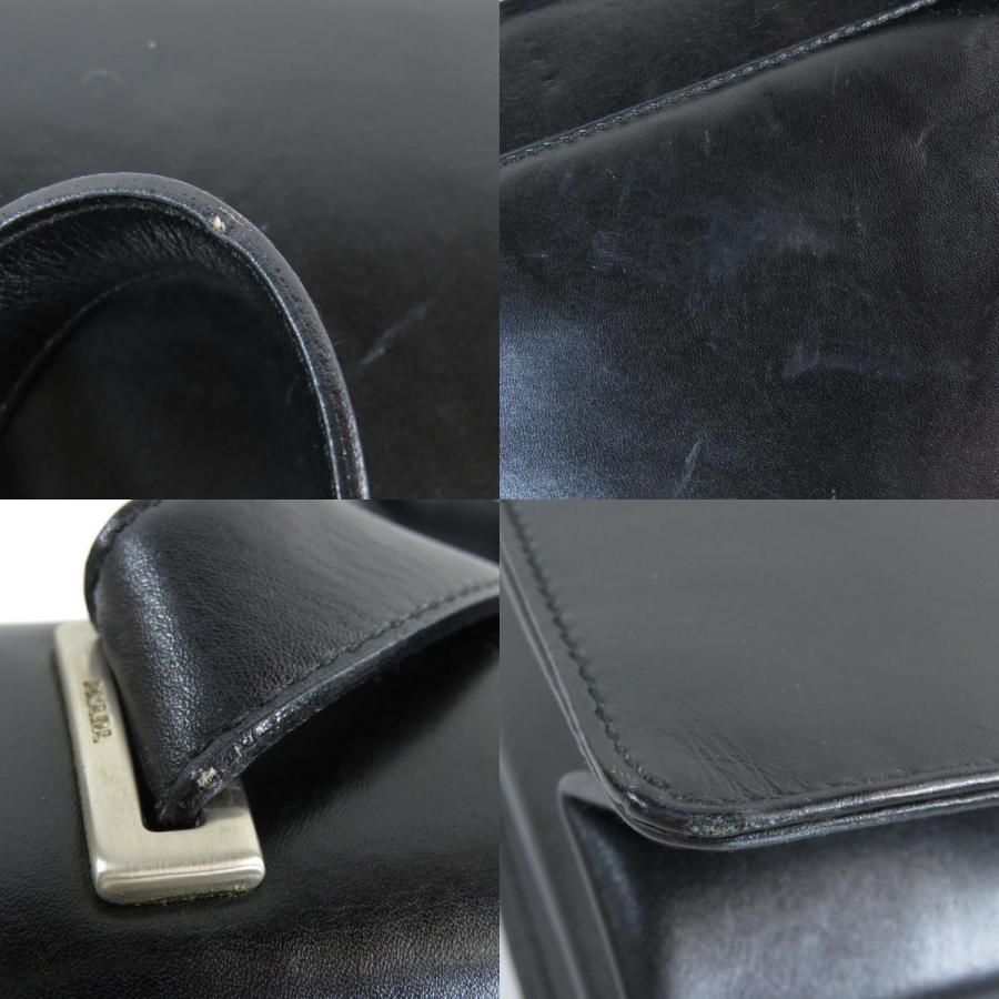 PRADA プラダ ロゴ刻印 ショルダーバッグ レザー レディース PRADA プラダ ロゴ刻印 ショルダーバッグ レザー レディース