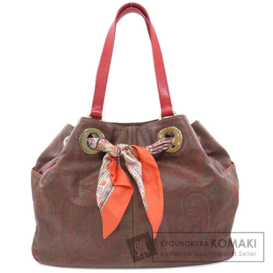 エトロ ペイズリー スカーフ柄 ポーチ付 トートバッグ 美品