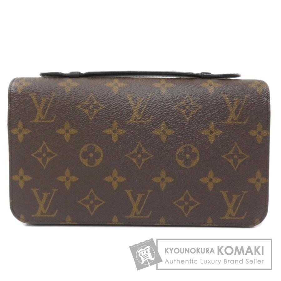 Louis 中古 ファッション Vuitton ルイヴィトン M ジッピーxl セカンドバッグ モノグラムマカサー セカンドバッグ