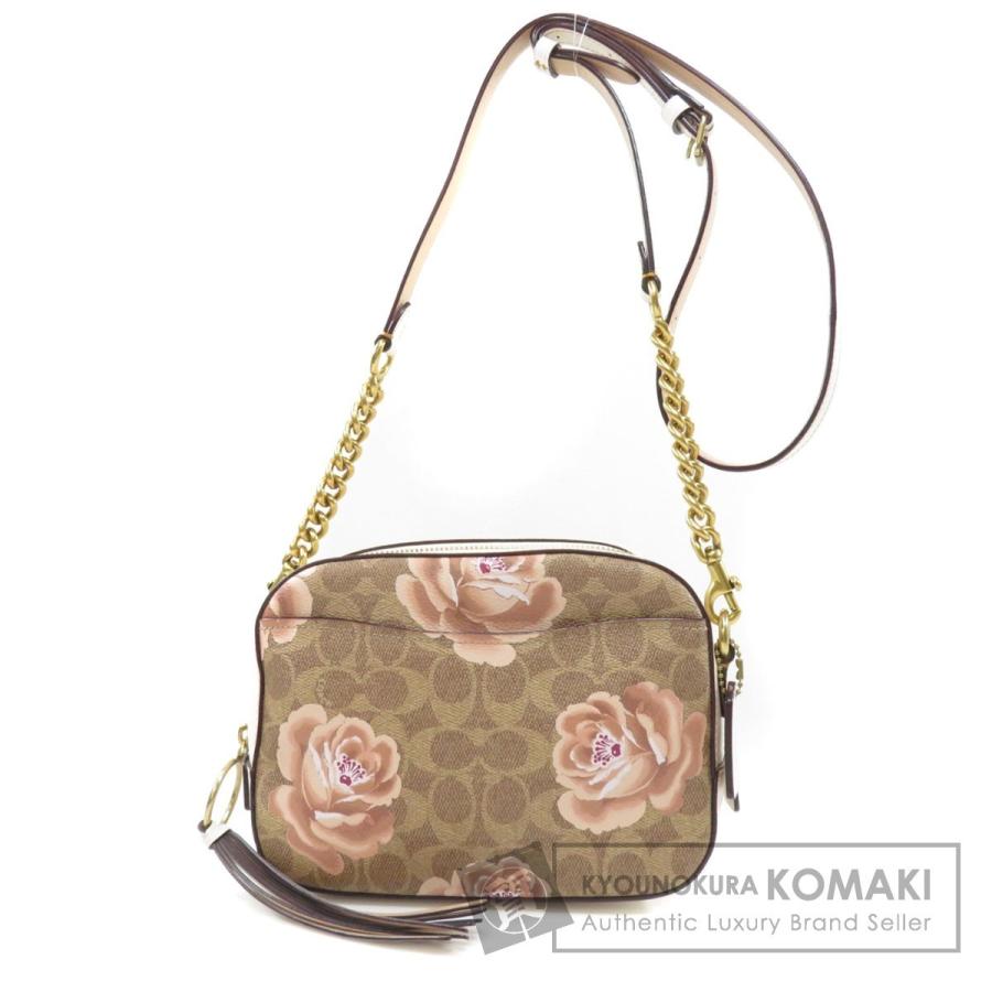 COACH コーチ 31695 フラワーモチーフ ショルダーバッグ レザー  