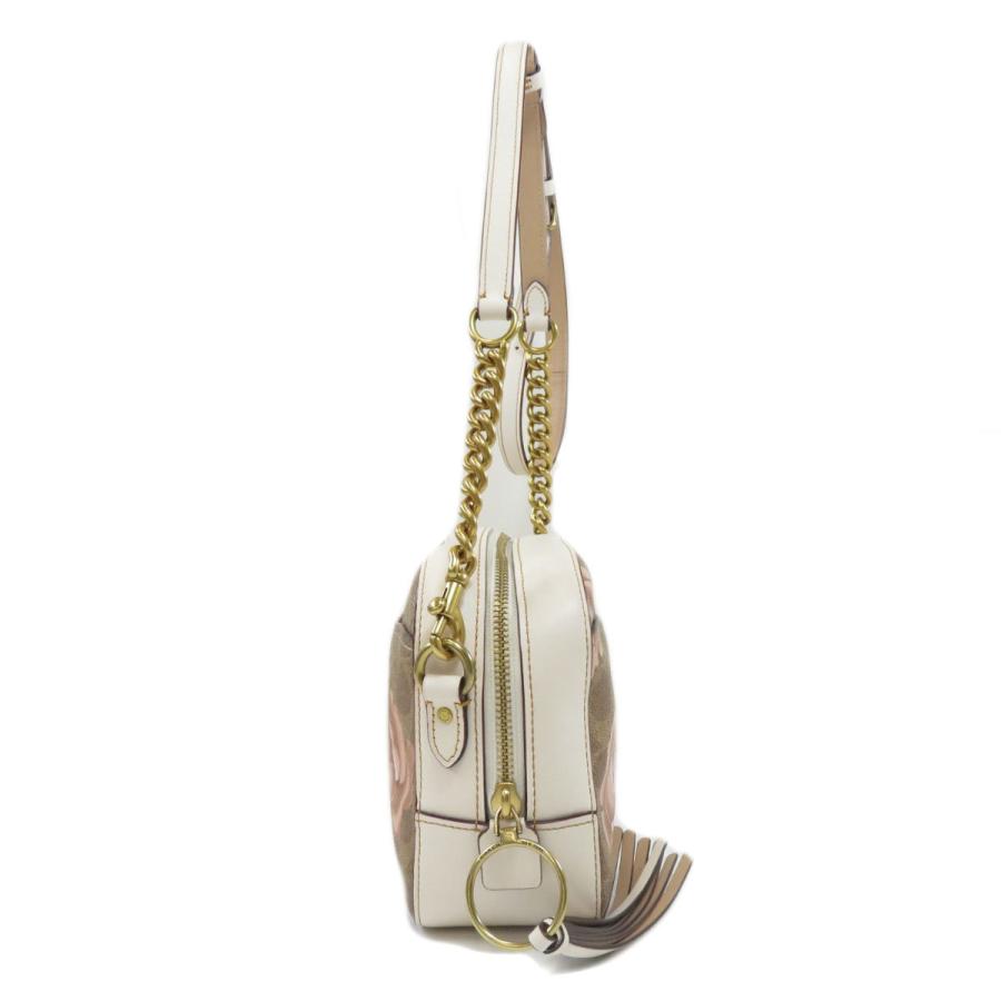 COACH コーチ 31695 フラワーモチーフ ショルダーバッグ レザー  