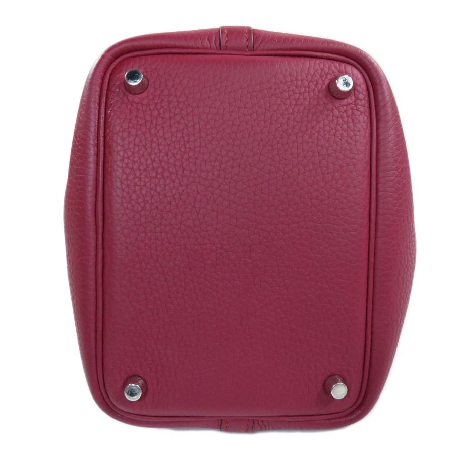 HERMES エルメス ピコタンロックPM トリヨン ルビー ハンドバッグ  