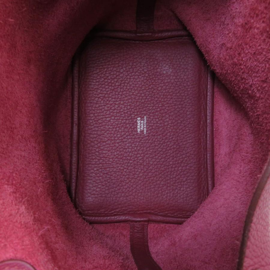 HERMES エルメス ピコタンロックPM トリヨン ルビー ハンドバッグ  