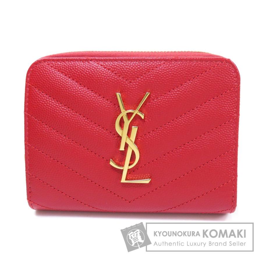 独特の上品 二つ折り財布 SAINT LAURENT サンローラン ロゴモチーフ 二