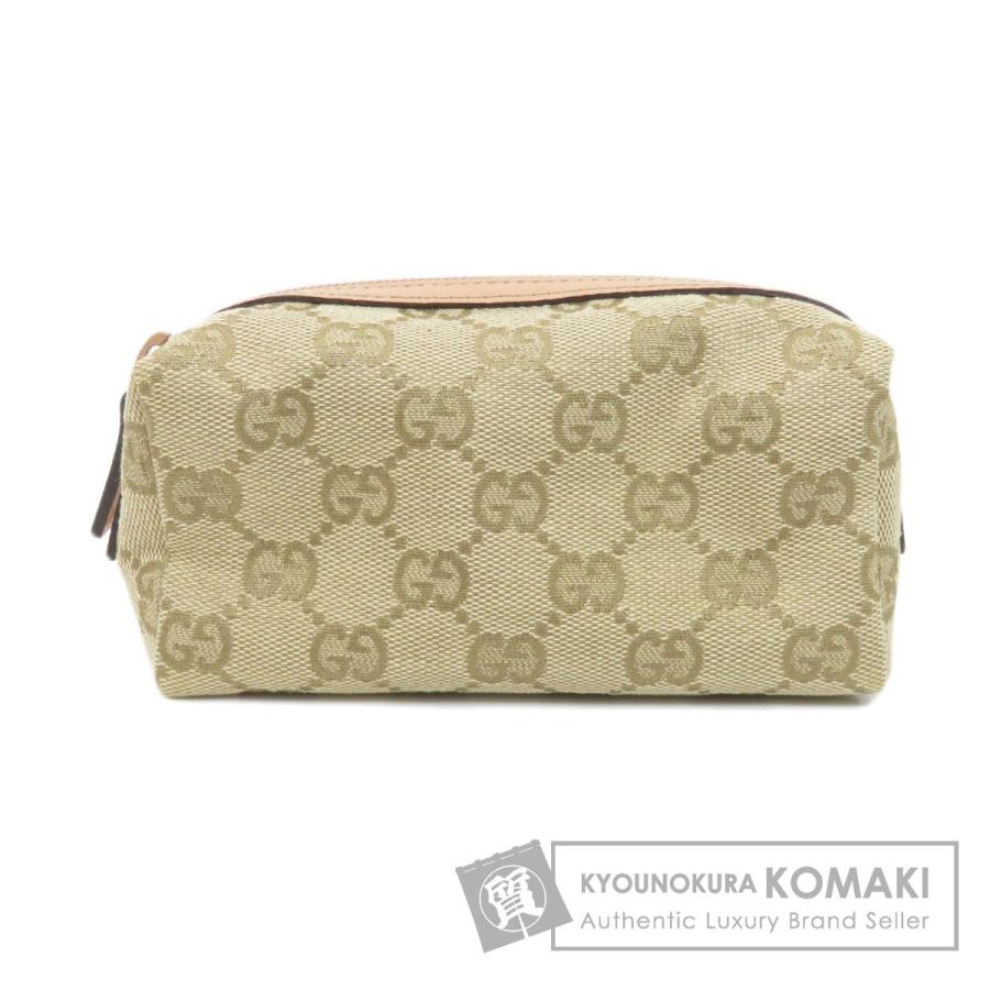 GUCCI グッチ 29596 GG 化粧ポーチ キャンバス レディース 中古 