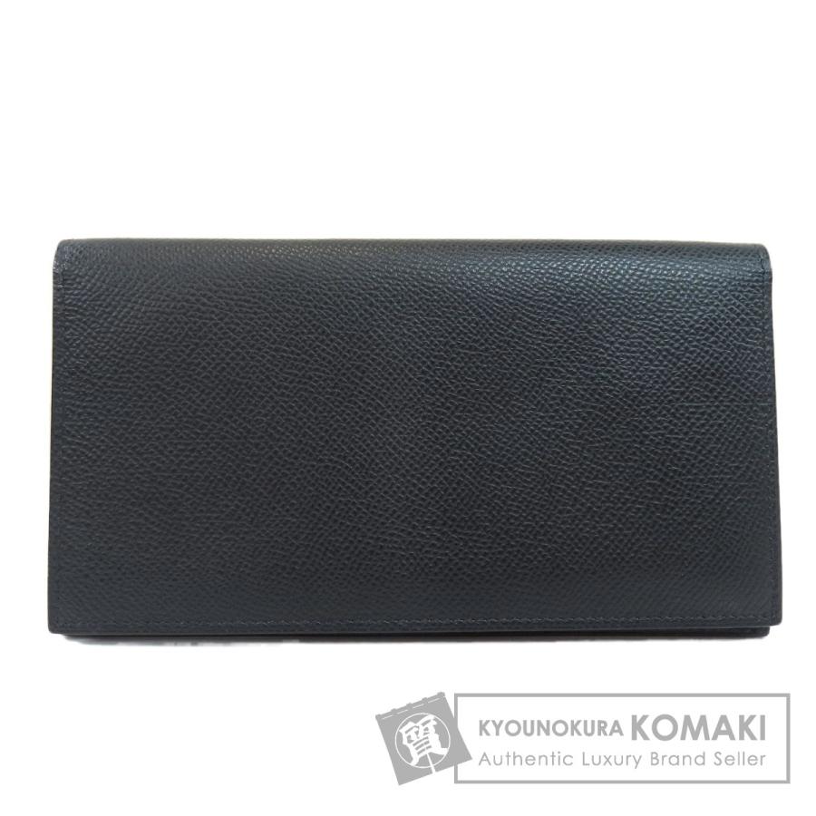 HERMES エルメス シチズンツイルロング 黒 ブラック シルバー金具 長 