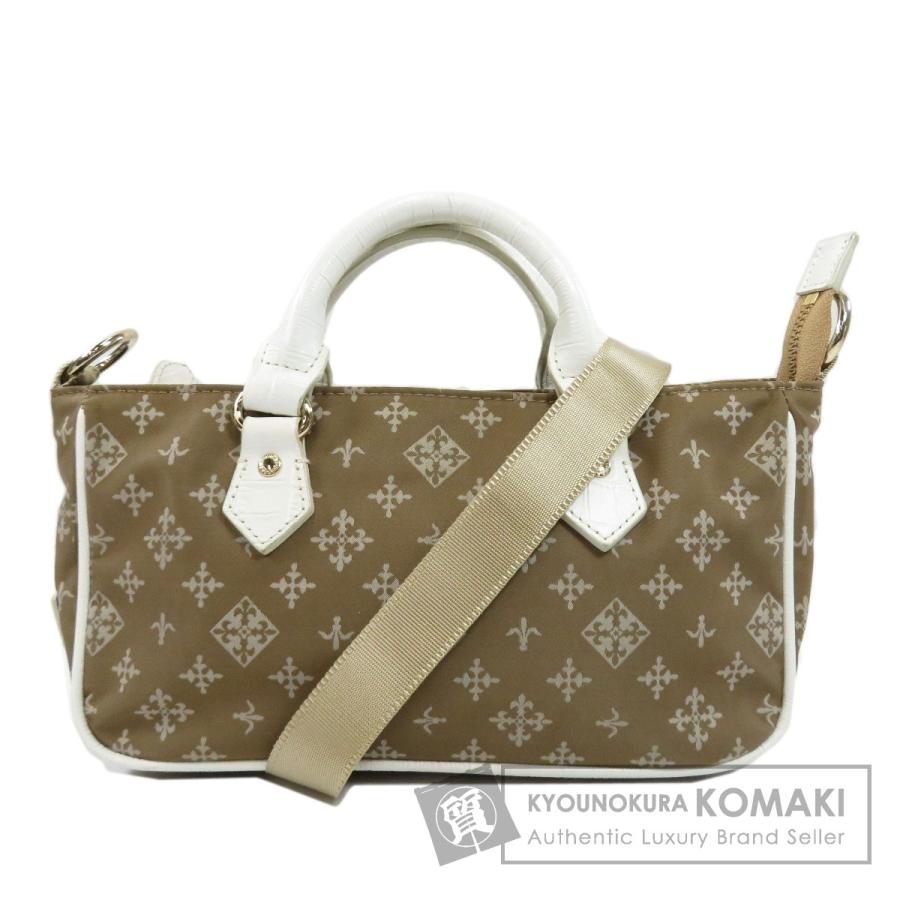 russet ラシット 百合紋章 2WAY ハンドバッグ ナイロン素材 レディース  