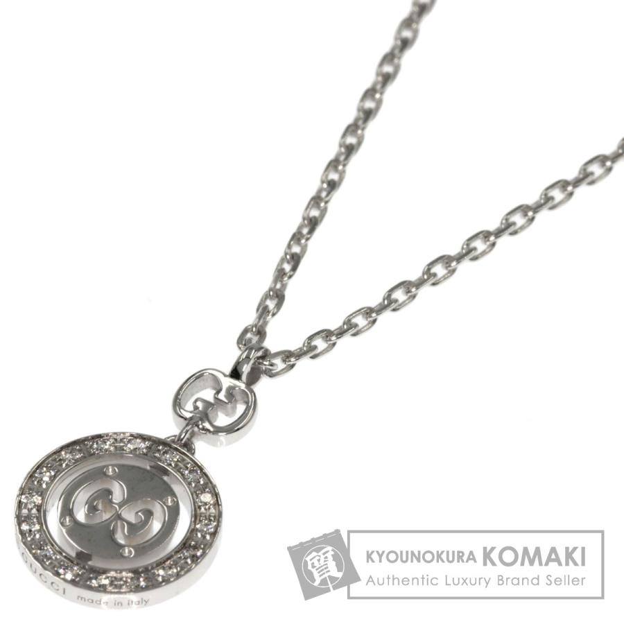 GUCCI グッチ アイコントワール ダイヤモンド ネックレス K18ホワイト  