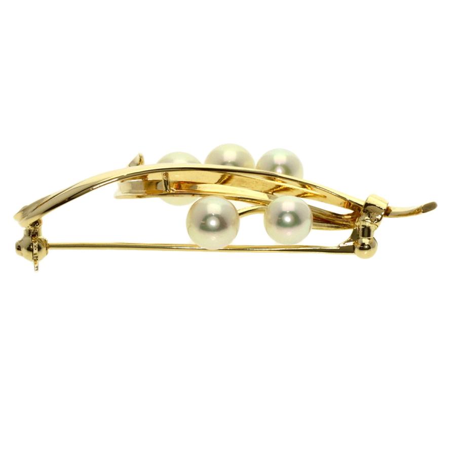 MIKIMOTO ミキモト アコヤパール 真珠 ブローチ K14イエロー MIKIMOTO ミキモト アコヤパール 真珠 ブローチ K14イエロー