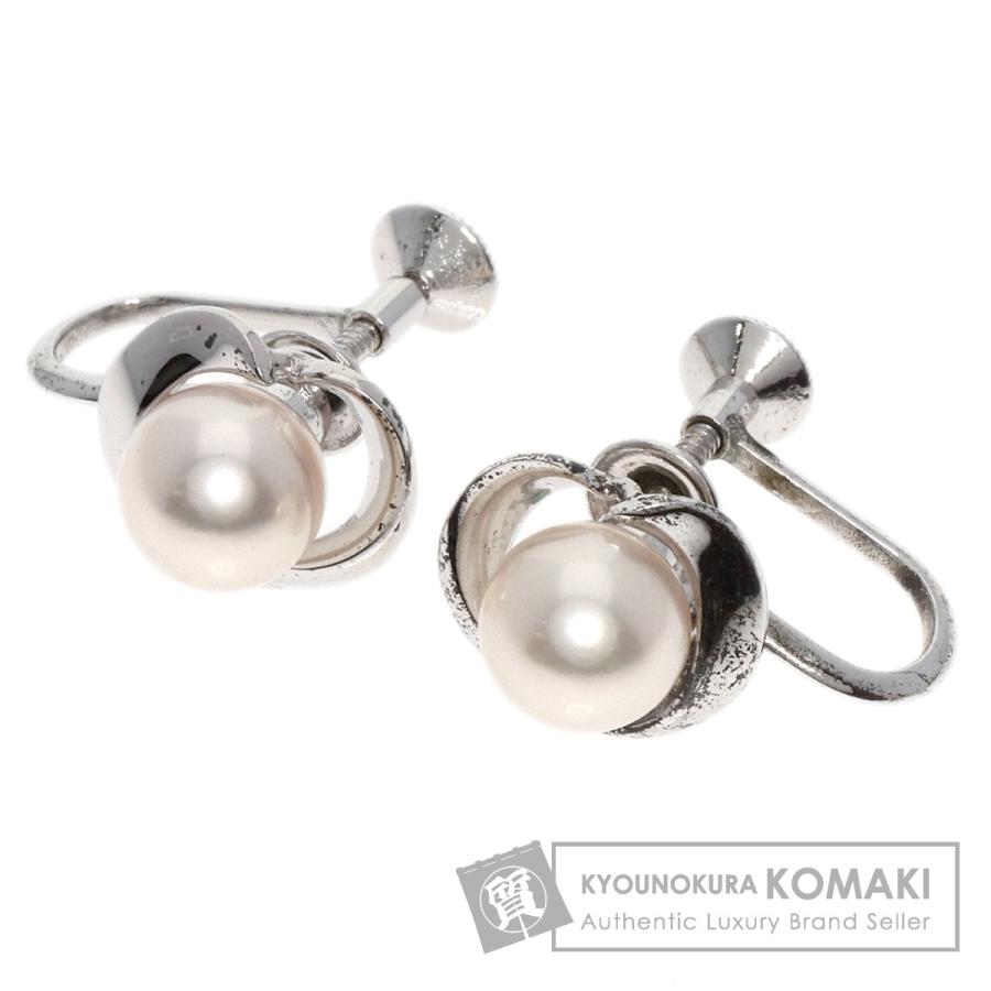MIKIMOTO ミキモト アコヤパール 真珠 イヤリング シルバー レディース  