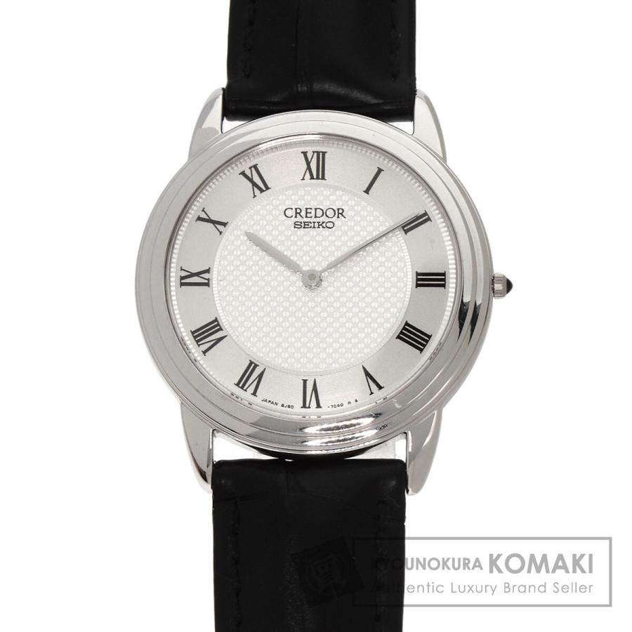 SEIKO セイコー 8J80-7020 クレドール シグノ 腕時計 K18ホワイト 