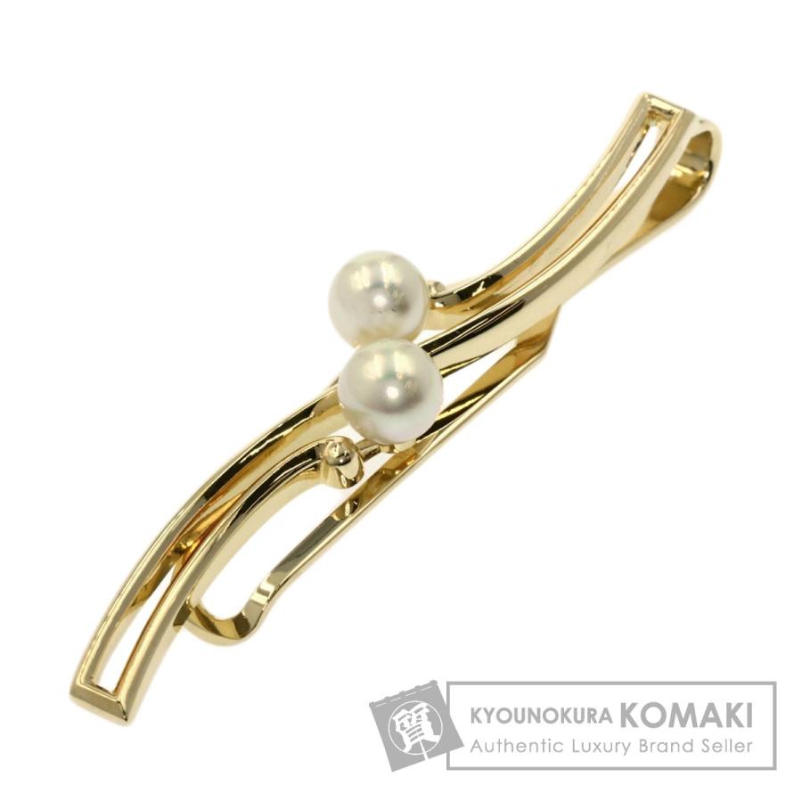 MIKIMOTO ミキモト パール 真珠 タイピン K14イエローゴールド MIKIMOTO ミキモト パール 真珠 タイピン K14イエローゴールド