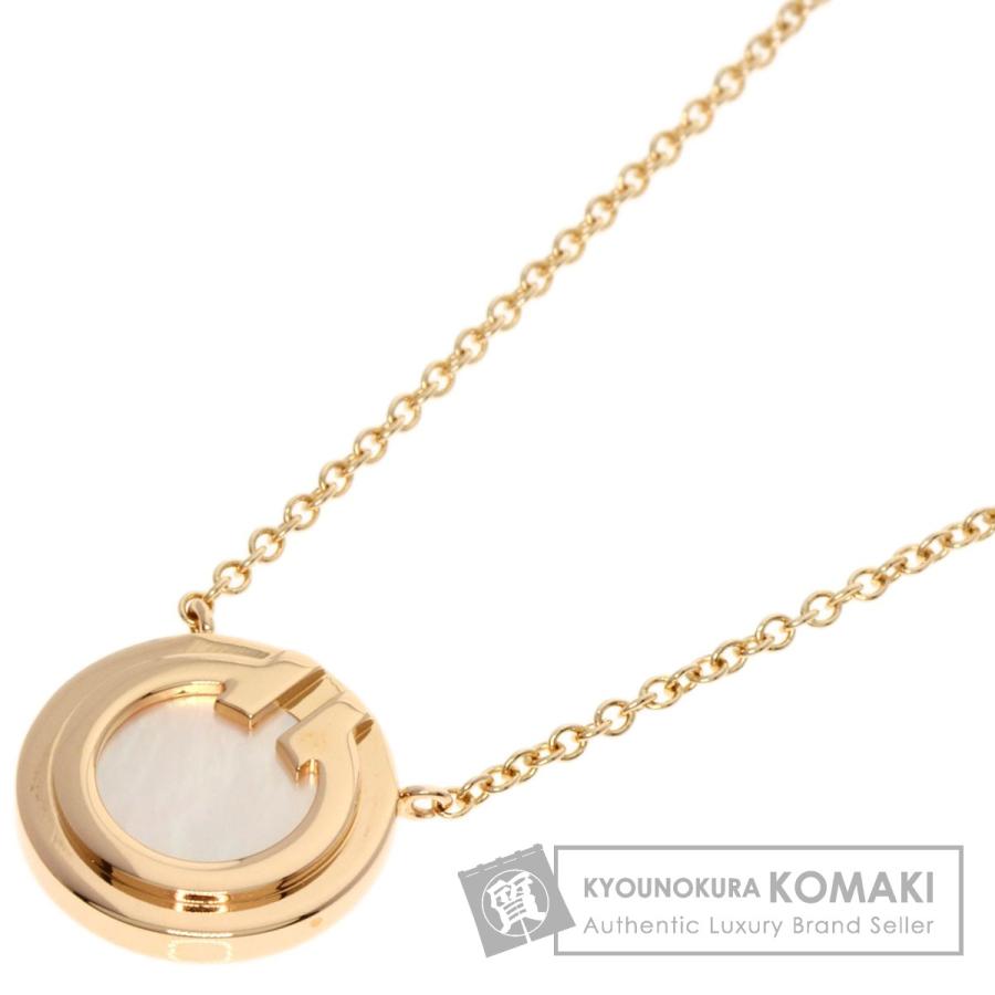 TIFFANY&Co. ティファニー T TWO サークル シェル ネックレス K18  