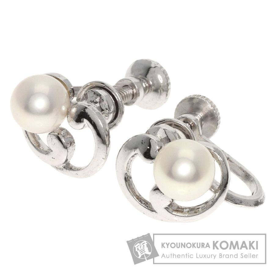 MIKIMOTO ミキモト アコヤパール 真珠 イヤリング シルバー レディース 