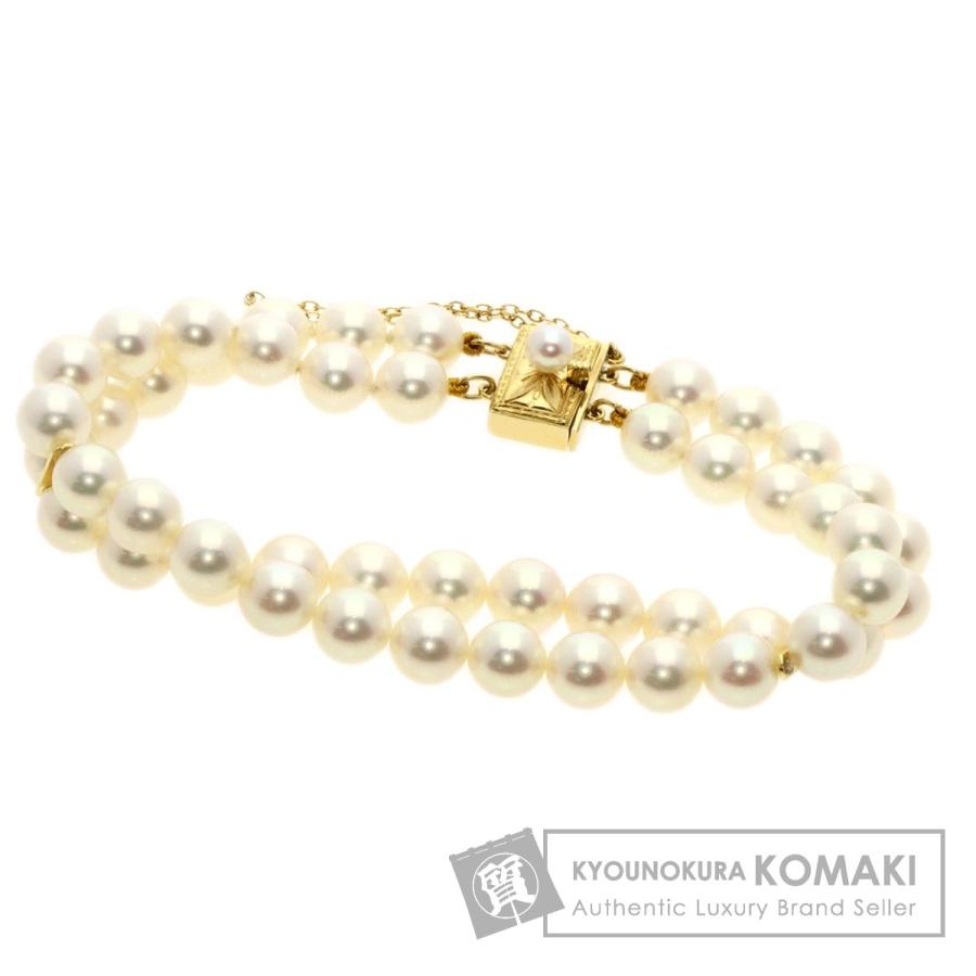 MIKIMOTO ミキモト アコヤパール 2連 真珠 ブレスレット K14 MIKIMOTO ミキモト アコヤパール 2連 真珠 ブレスレット K14