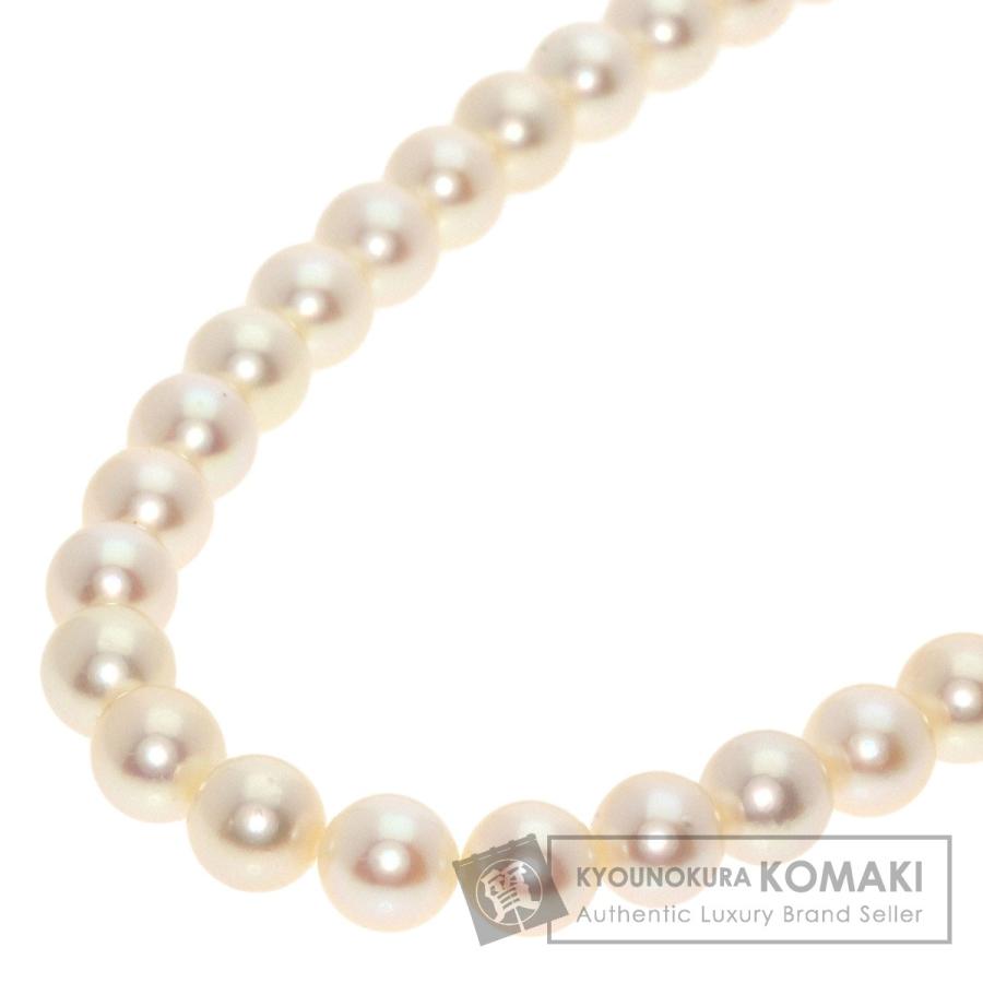 MIKIMOTO ミキモト アコヤパール 真珠 Mチャーム ネックレス 