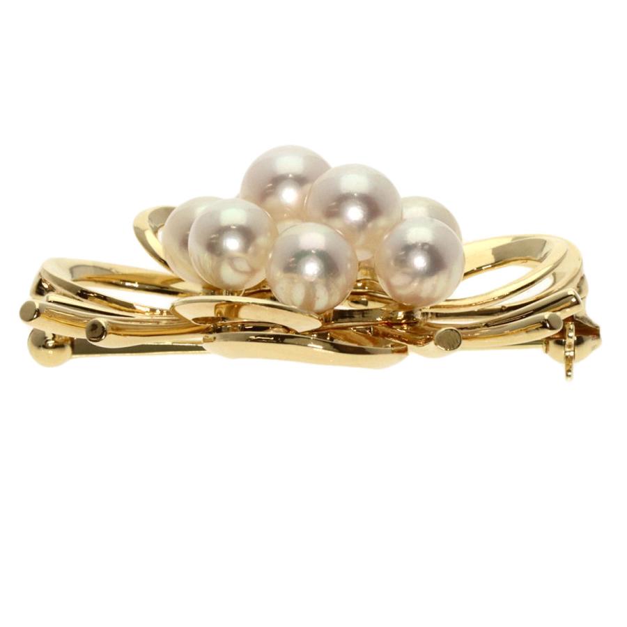 MIKIMOTO ミキモト パール 真珠 ブローチ K14イエローゴールド MIKIMOTO ミキモト パール 真珠 ブローチ K14イエローゴールド