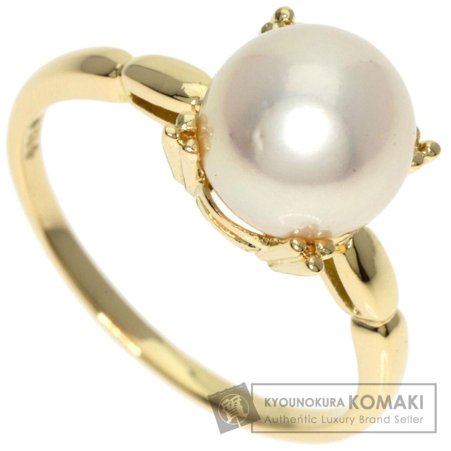 MIKIMOTO ミキモト パール 真珠 リング・指輪 K14イエローゴールド 