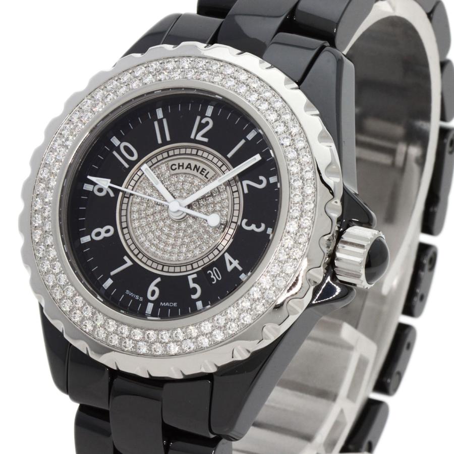 CHANEL シャネル H1708 J12 33mm ベゼル センター ダイヤモンド CHANEL シャネル H1708 J12 33mm ベゼル センター ダイヤモンド