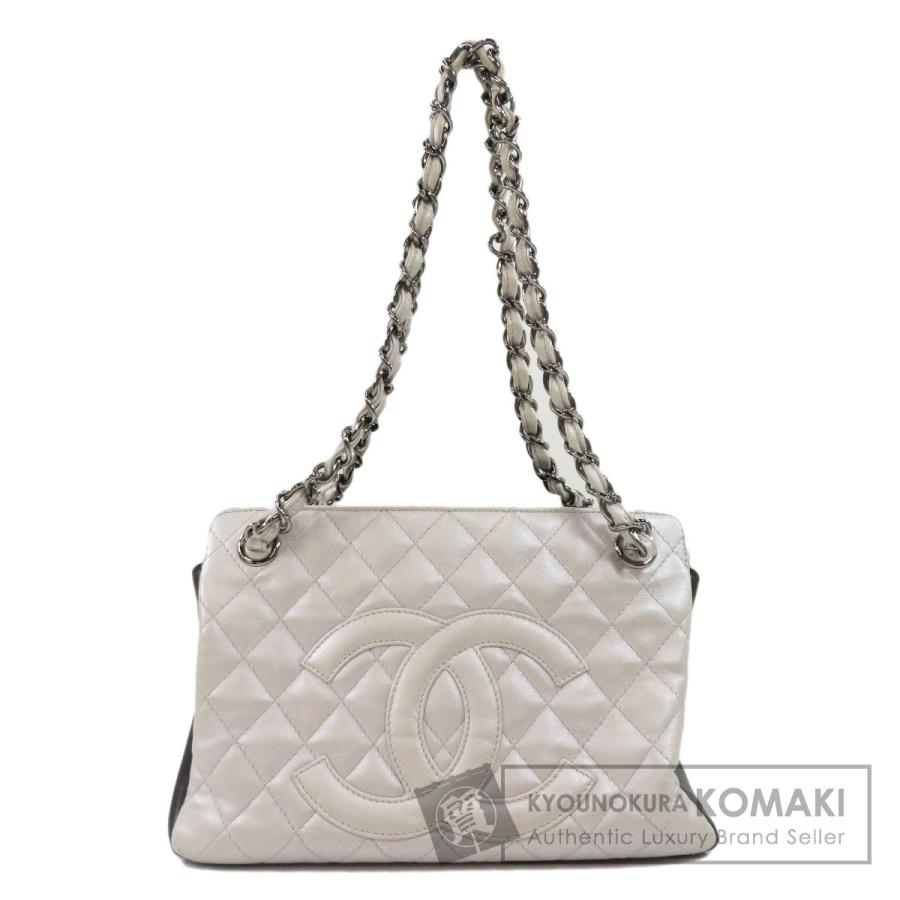 CHANEL シャネル チェーンバッグ マトラッセ シルバー金具 トート  