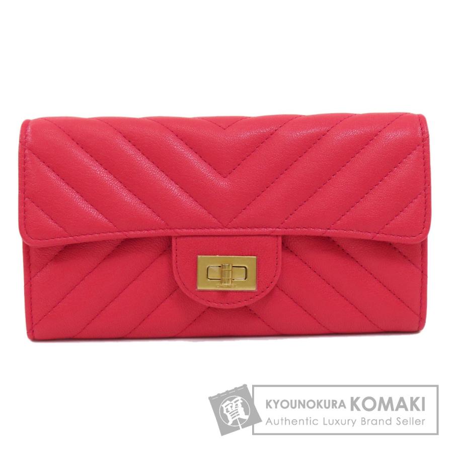 CHANEL シャネル Vステッチ 長財布(小銭入れあり) カーフ CHANEL シャネル Vステッチ 長財布(小銭入れあり) カーフ