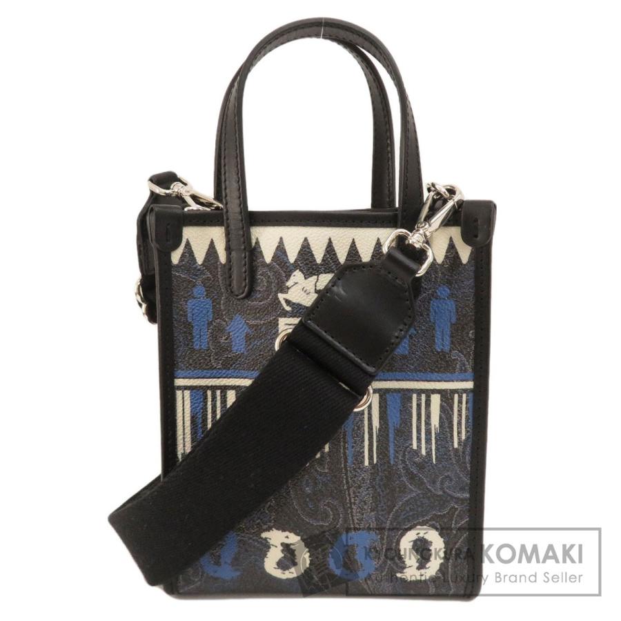 ETRO エトロ ペイズリー柄 ハンドバッグ PVC レディース 中古  
