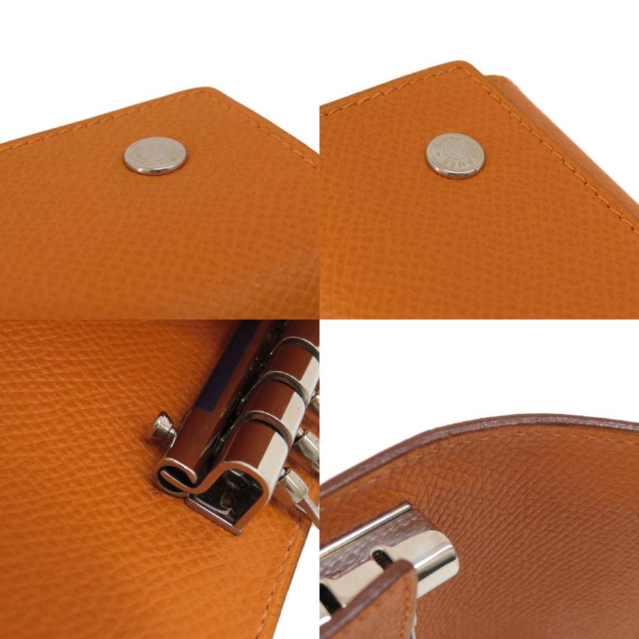 HERMES エルメス セリエエテュイクレ キーケース4 オレンジ HERMES エルメス セリエエテュイクレ キーケース4 オレンジ