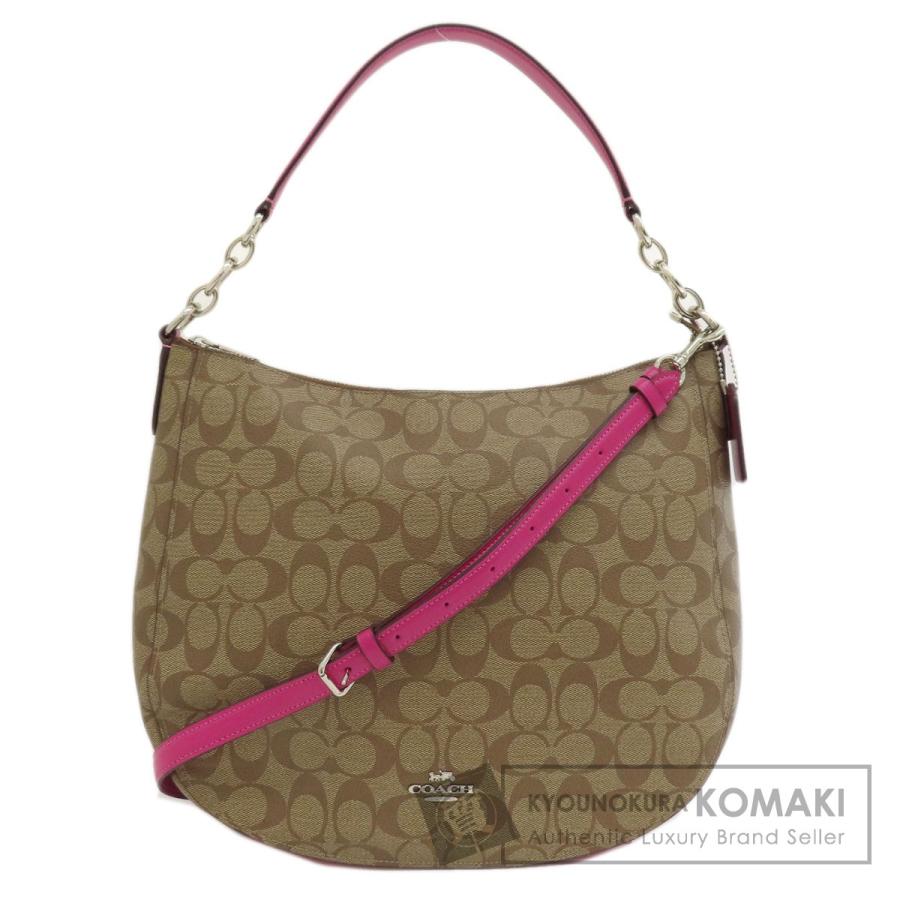 COACH コーチ F39527 シグネチャー 2WAY ショルダーバッグ PVC  