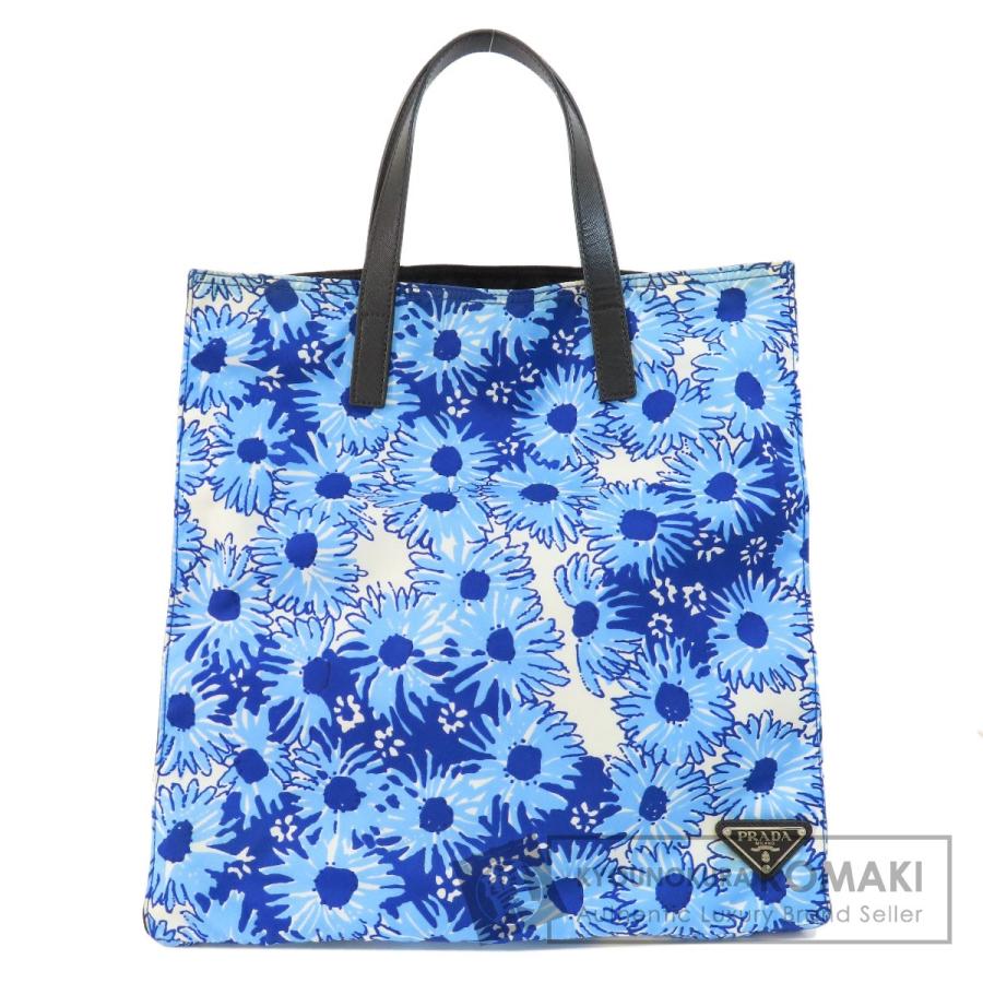 PRADA プラダ VA0905 フラワー トートバッグ ナイロン素材 レディース  
