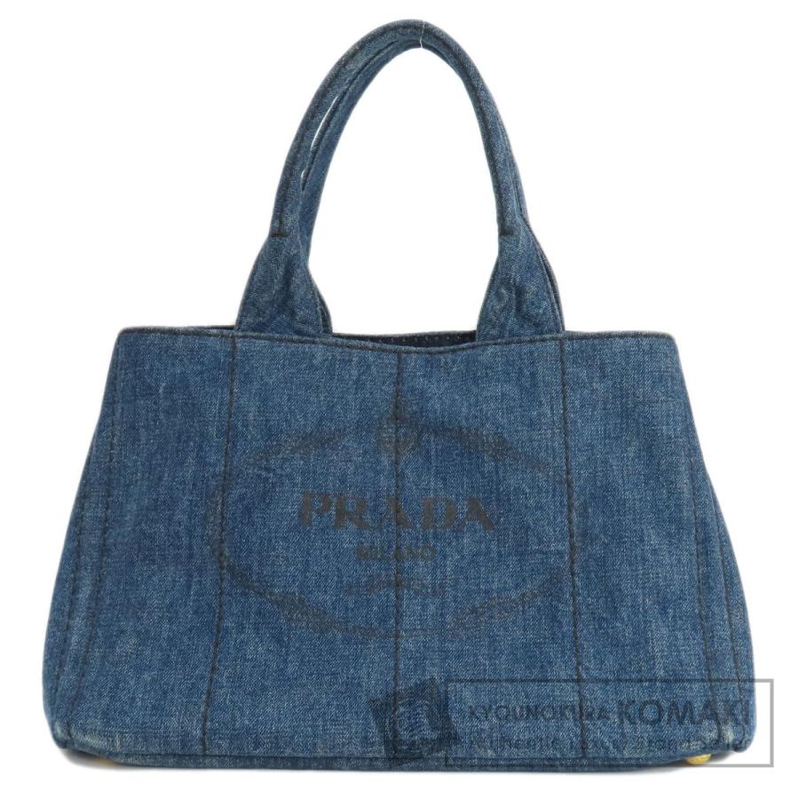 プラダ PRADA B1877B  カナパ  トートバッグ デニム レディース  中古 PRADA（プラダ） B1877B カナパ トートバッグ デニム レディース 中古