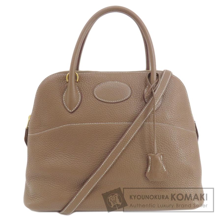 HERMES エルメス ボリード31 エトープ エトゥープ ゴールド金具 