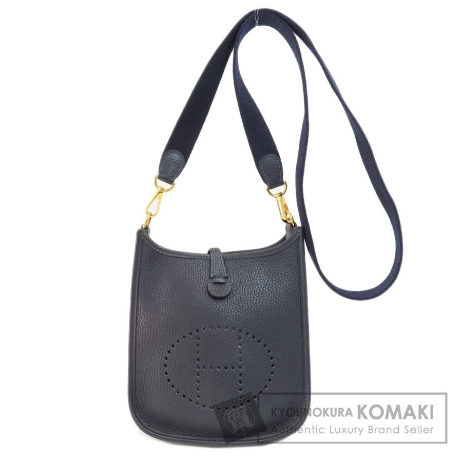 HERMES エルメス エブリンTPM ブルーニュイ ゴールド金具 ショルダー 