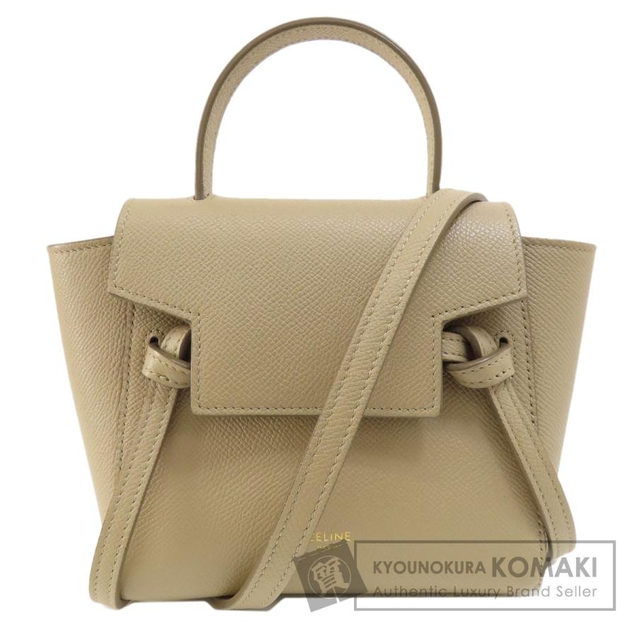 CELINE セリーヌ ナノ ベルトバッグ 2WAY ハンドバッグ カーフ CELINE セリーヌ ナノ ベルトバッグ 2WAY ハンドバッグ カーフ