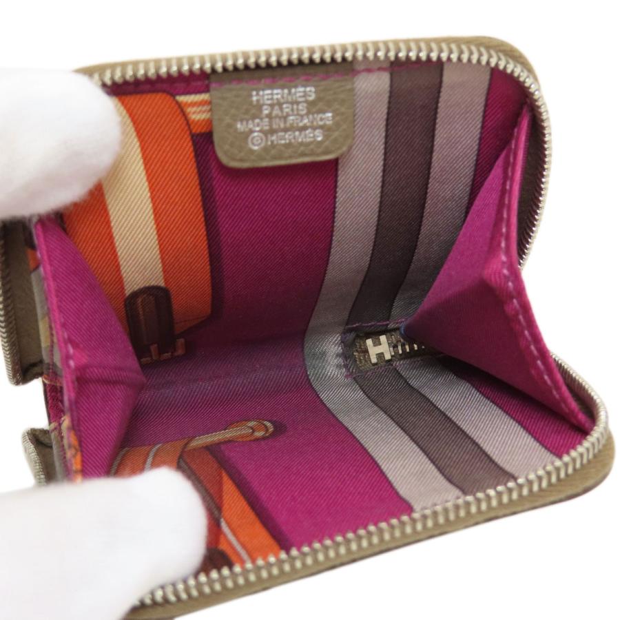 HERMES エルメス アザップ シルクインコンパクト エトープ HERMES エルメス アザップ シルクインコンパクト エトープ