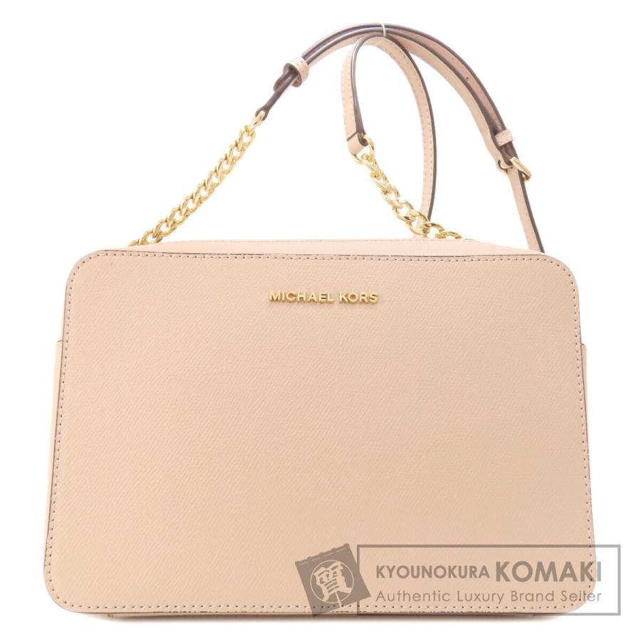 マイケルマイケルコース MICHAEL MICHAEL KORS  ロゴ  ショルダーバッグ レザー レディース  中古 MICHAEL KORS（マイケルコース） ロゴ ショルダーバッグ レザー