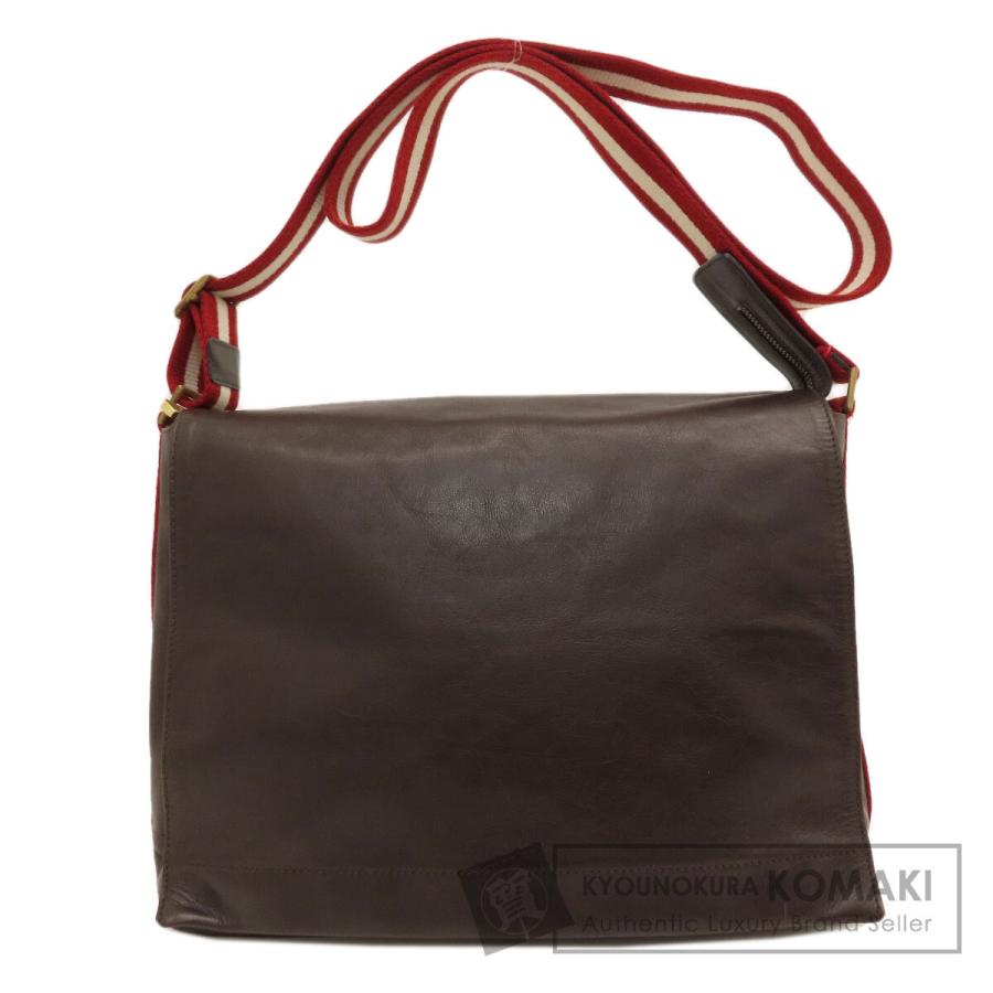Bally BALLY バリー バリーストライプ ショルダーバッグ レザー  