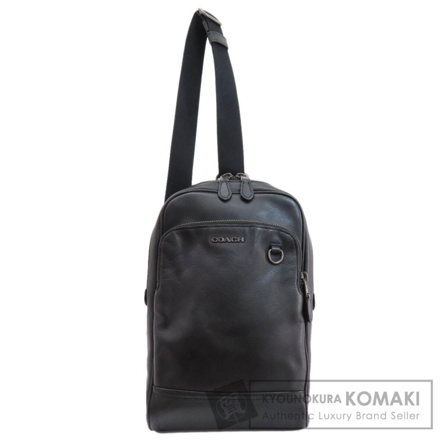 COACH コーチ 89934 ロゴ ボディバッグ レザー レディース 中古