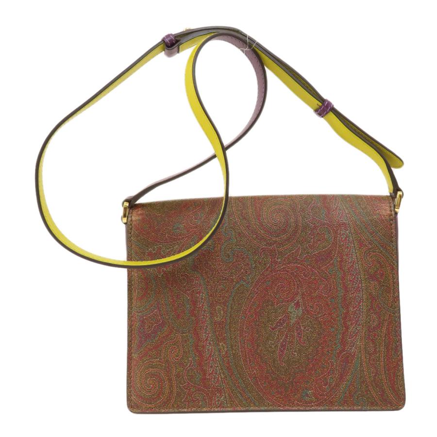 ETRO エトロ ペイズリー レインボー ショルダーバッグ PVC