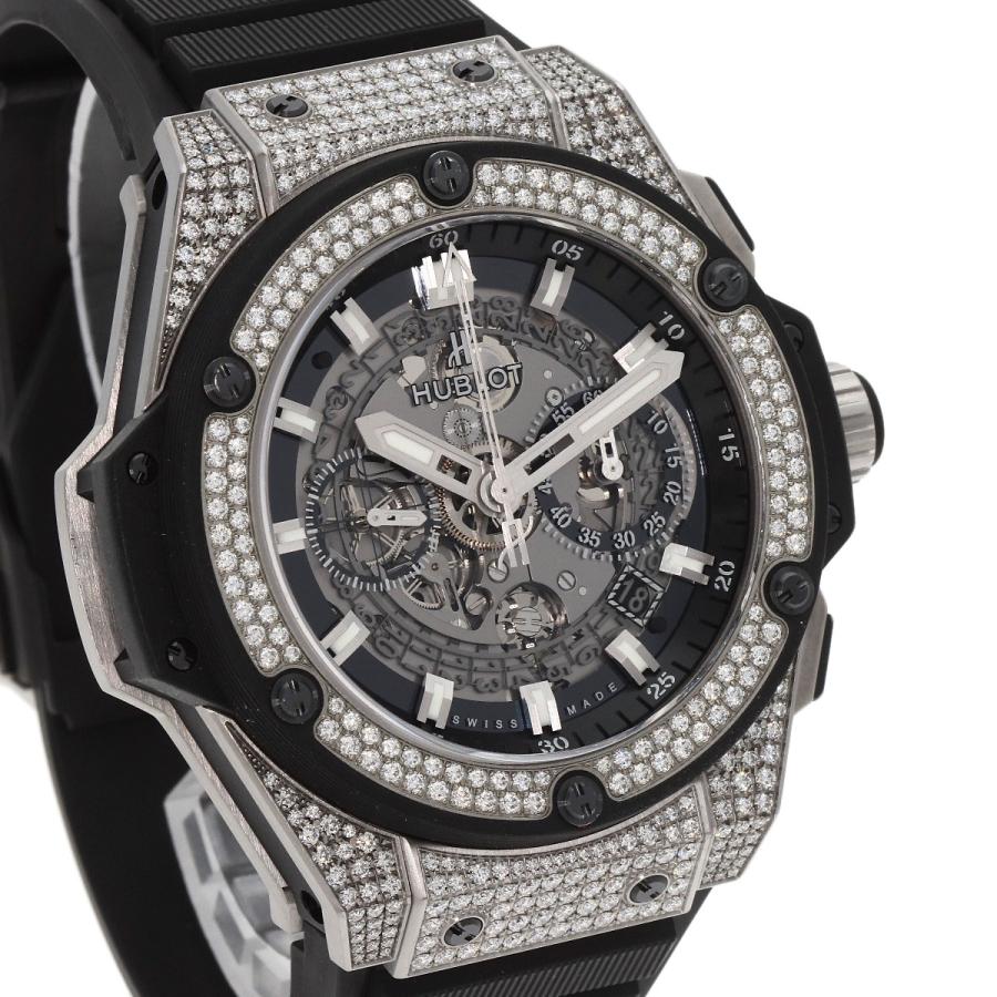 HUBLOT ウブロ HU701.NX.0170.RX.1704 キングパワーウニコ  ダイヤモンド 腕時計  チタニウム ラバー メンズ  中古｜kyounokura｜04