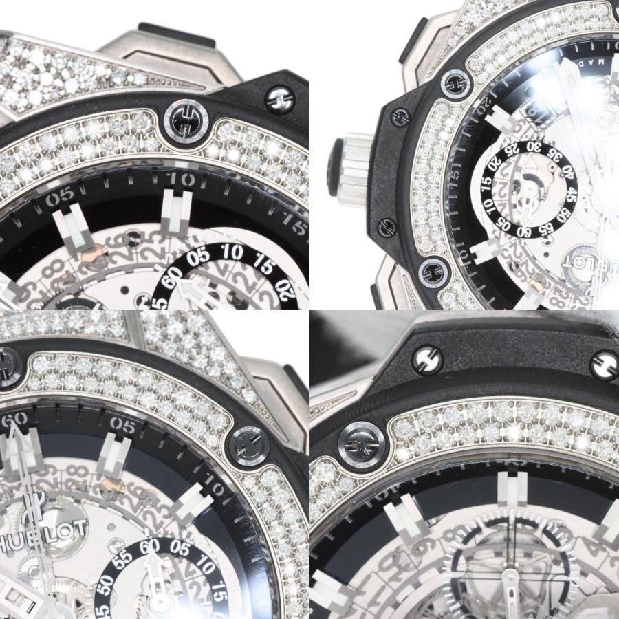 HUBLOT ウブロ HU701.NX.0170.RX.1704 キングパワーウニコ  ダイヤモンド 腕時計  チタニウム ラバー メンズ  中古｜kyounokura｜09
