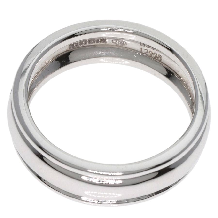 BOUCHERON Boucheron ブシュロン ロゴ リング・指輪 K18ホワイト BOUCHERON Boucheron ブシュロン ロゴ リング・指輪 K18ホワイト