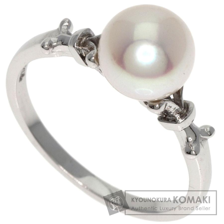 MIKIMOTO ミキモト パール 真珠 リング・指輪 K14ホワイトゴールド  
