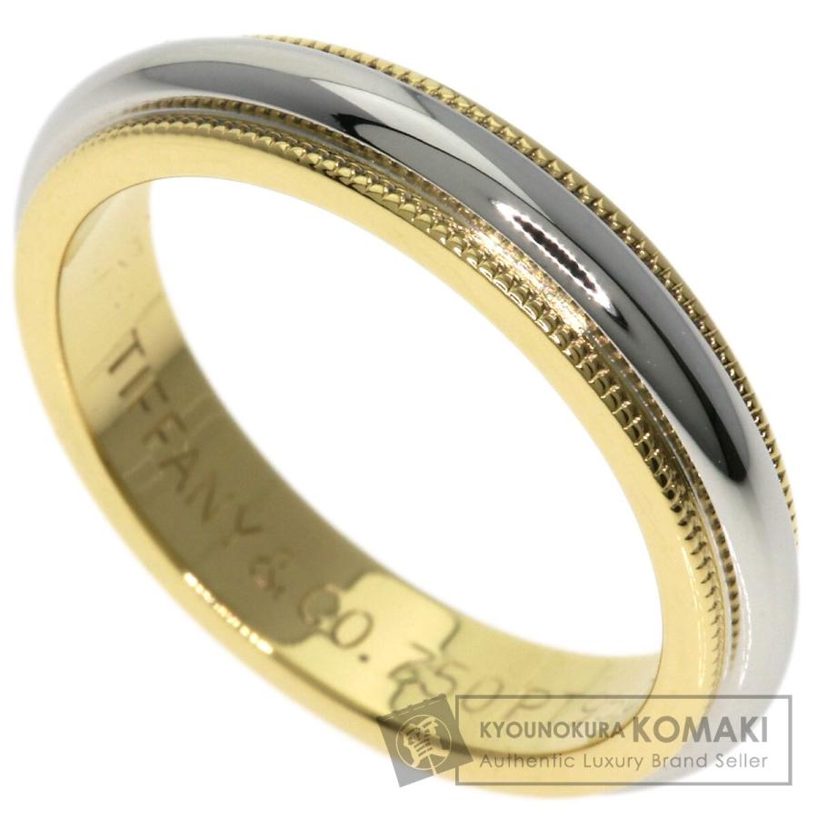 TIFFANY&Co. ティファニー ミルグレイン リング・指輪 K18イエロー  