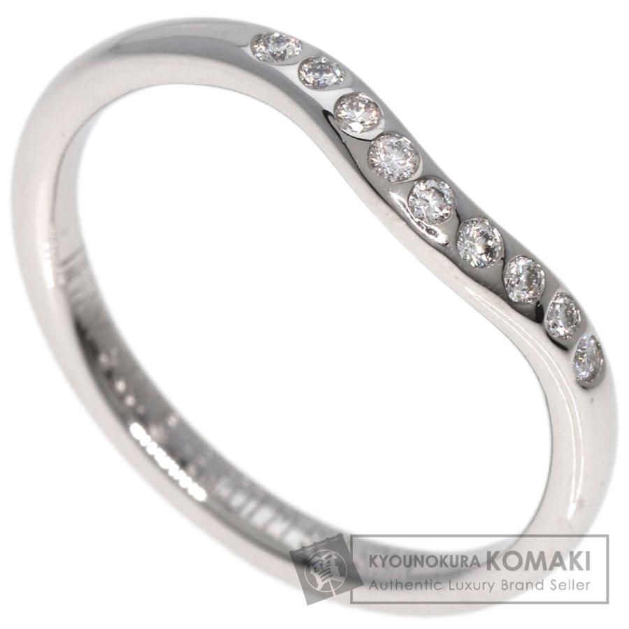 TIFFANY&Co. ティファニー カーブドバンド ダイヤモンド リング・指輪  