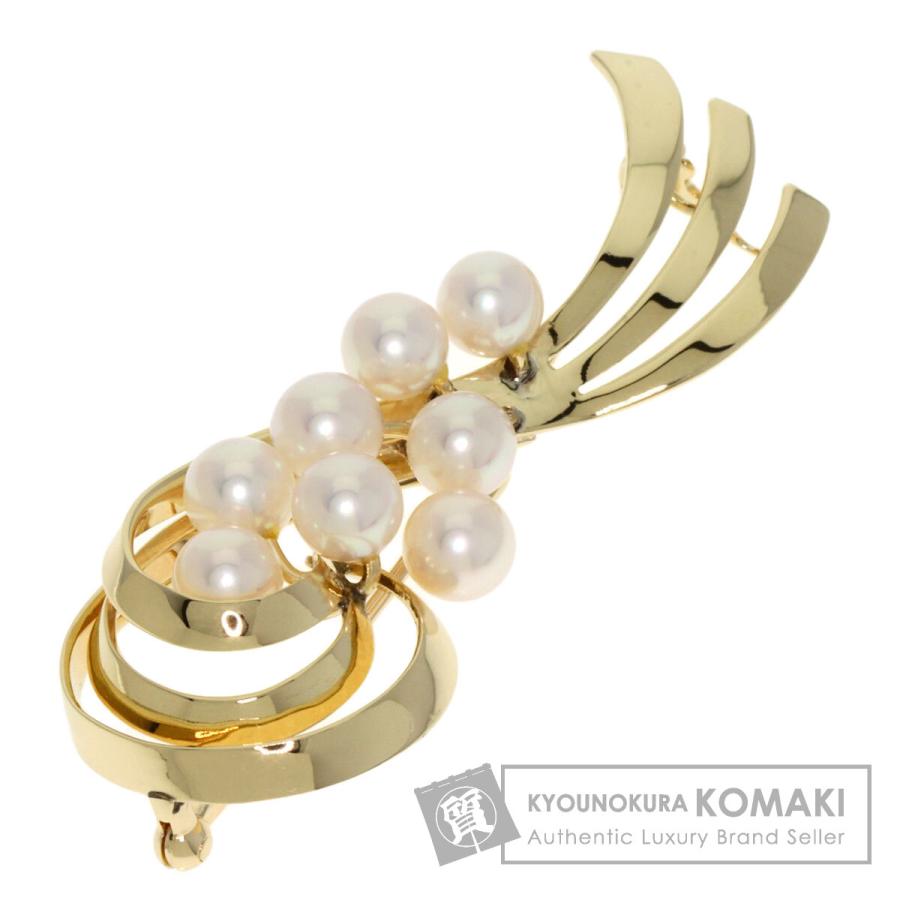 K14パールブローチ MIKIMOTO K14パールブローチ
