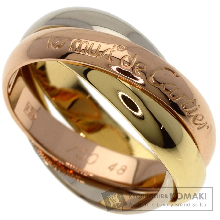 CARTIER カルティエ トリニティ #48 リング・指輪 K18イエローゴールド 