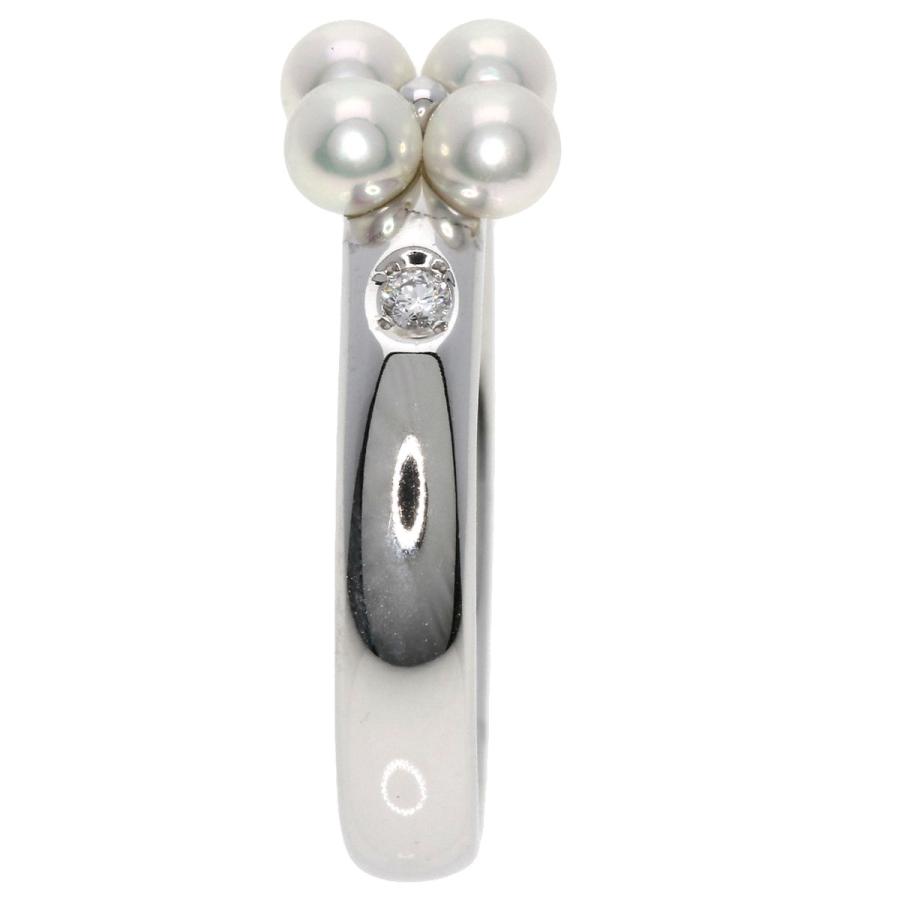 MIKIMOTO ミキモト パール 真珠 ダイヤモンド リング・指輪 K18 MIKIMOTO ミキモト パール 真珠 ダイヤモンド リング・指輪 K18