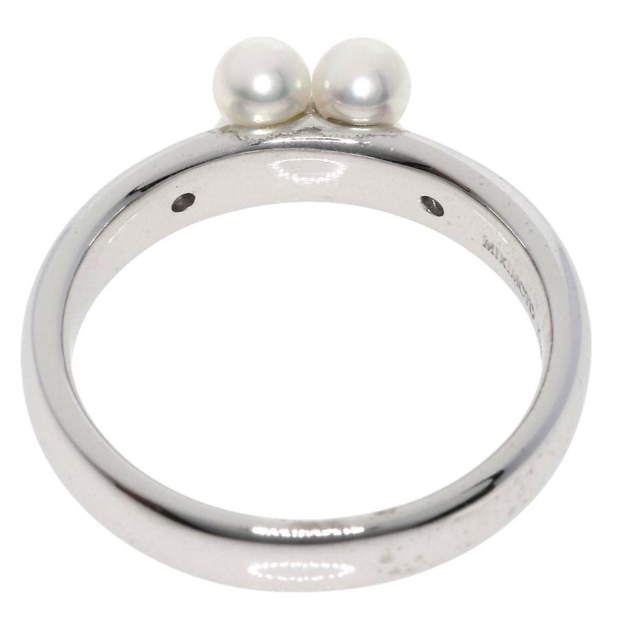 MIKIMOTO ミキモト パール 真珠 ダイヤモンド リング・指輪 K18 MIKIMOTO ミキモト パール 真珠 ダイヤモンド リング・指輪 K18