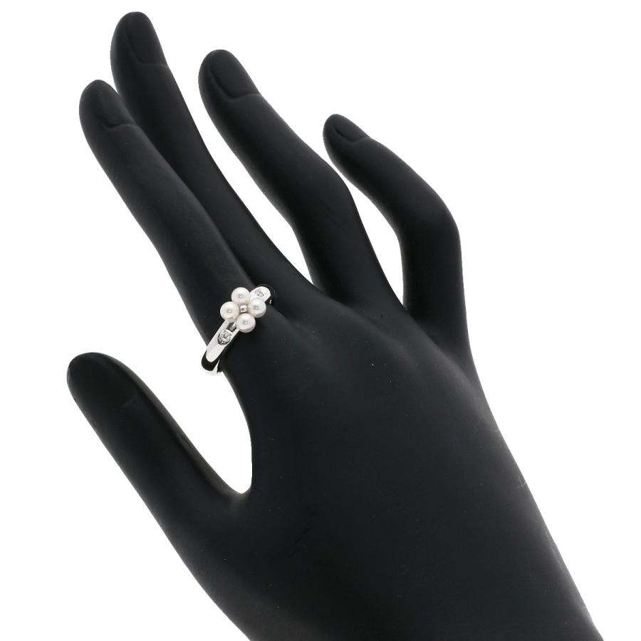 MIKIMOTO ミキモト パール 真珠 ダイヤモンド リング・指輪 K18 MIKIMOTO ミキモト パール 真珠 ダイヤモンド リング・指輪 K18